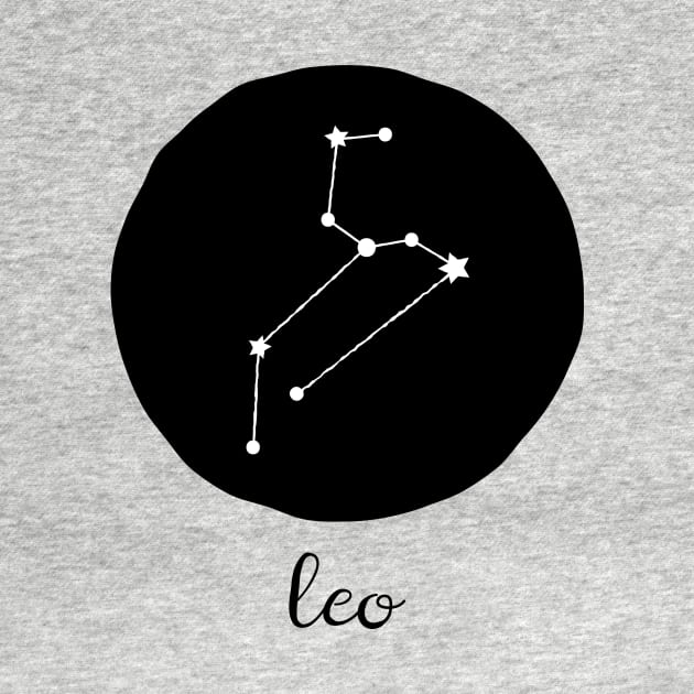 Leo Zodiac Constellation Astrological Sign Celestial Art by tortagialla